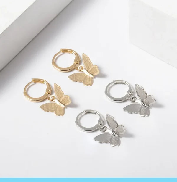 Butterfly Koren Earrings Women Girls Pic 7