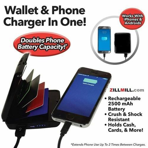 E-charge Wallet Deluxe Portable Power Bank And Credit Card Case Pic 1