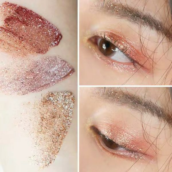 Pack Of 6 Mocallure Metallic Shiny Waterproof Glitter Eyeshadow Liquid Eyeliner Pic 3