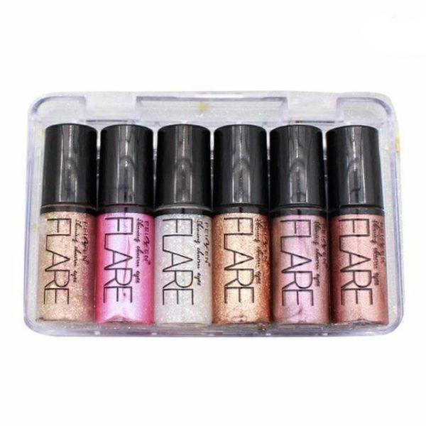 Pack Of 6 Mocallure Metallic Shiny Waterproof Glitter Eyeshadow Liquid Eyeliner Pic 4