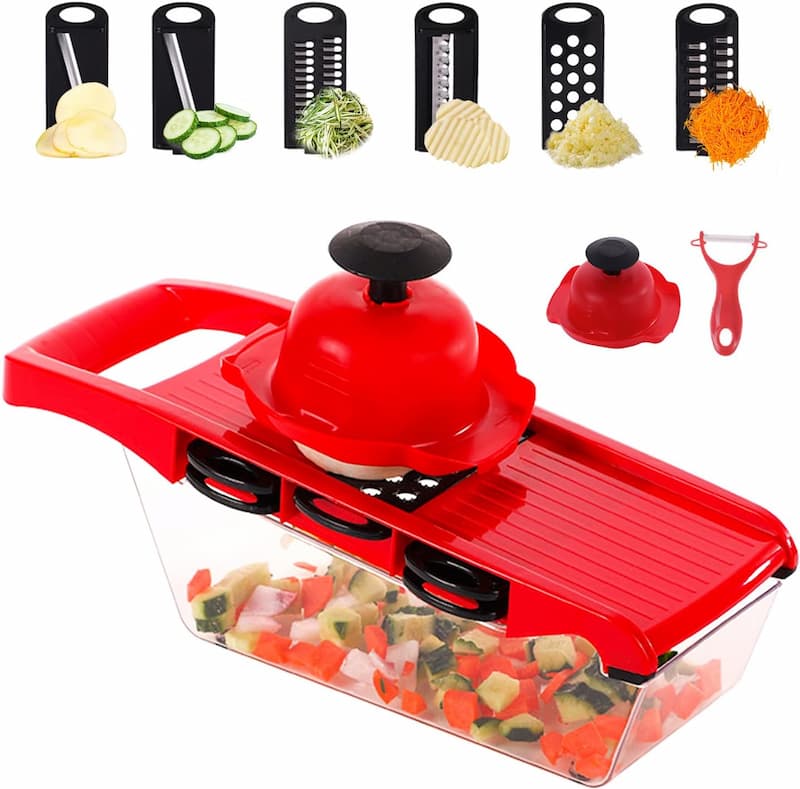 10 in 1 Vegetable Cutter with Stainless Steel Blade Kitchen Tool PIc 4