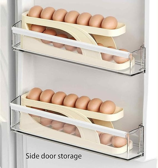 15 Egg Storage Box Rolling Design Organizer Multi Layer Egg Holder pic 1