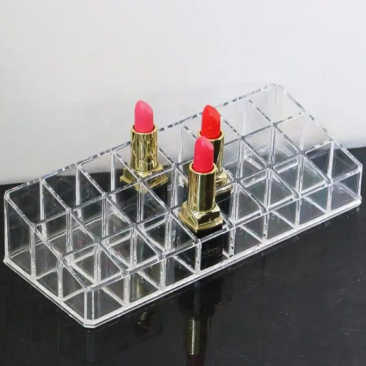 24 Grid Lipstick Transparent Jewelry Storage Box