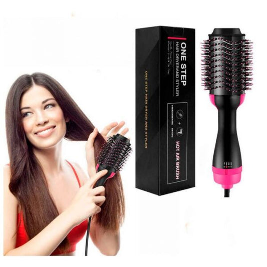 2 In 1 Hair Dryer Brush Fast Drying Straightening Curling Pic 1