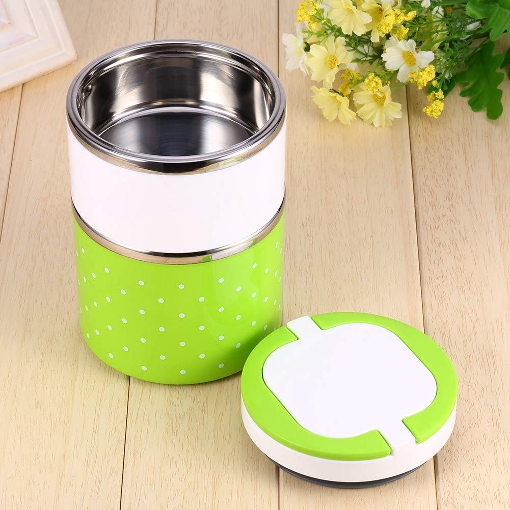 2 Layer Stainless Steel Airtight Lunch Box 930ml With Leak-Proof Design - Blue Pic 2