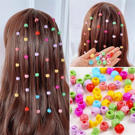 30 PCS Baby Girls Hairpins Cute Candy Color Mini Hair Clips & Hair Braids Beads Set (Random Color) Pic 1
