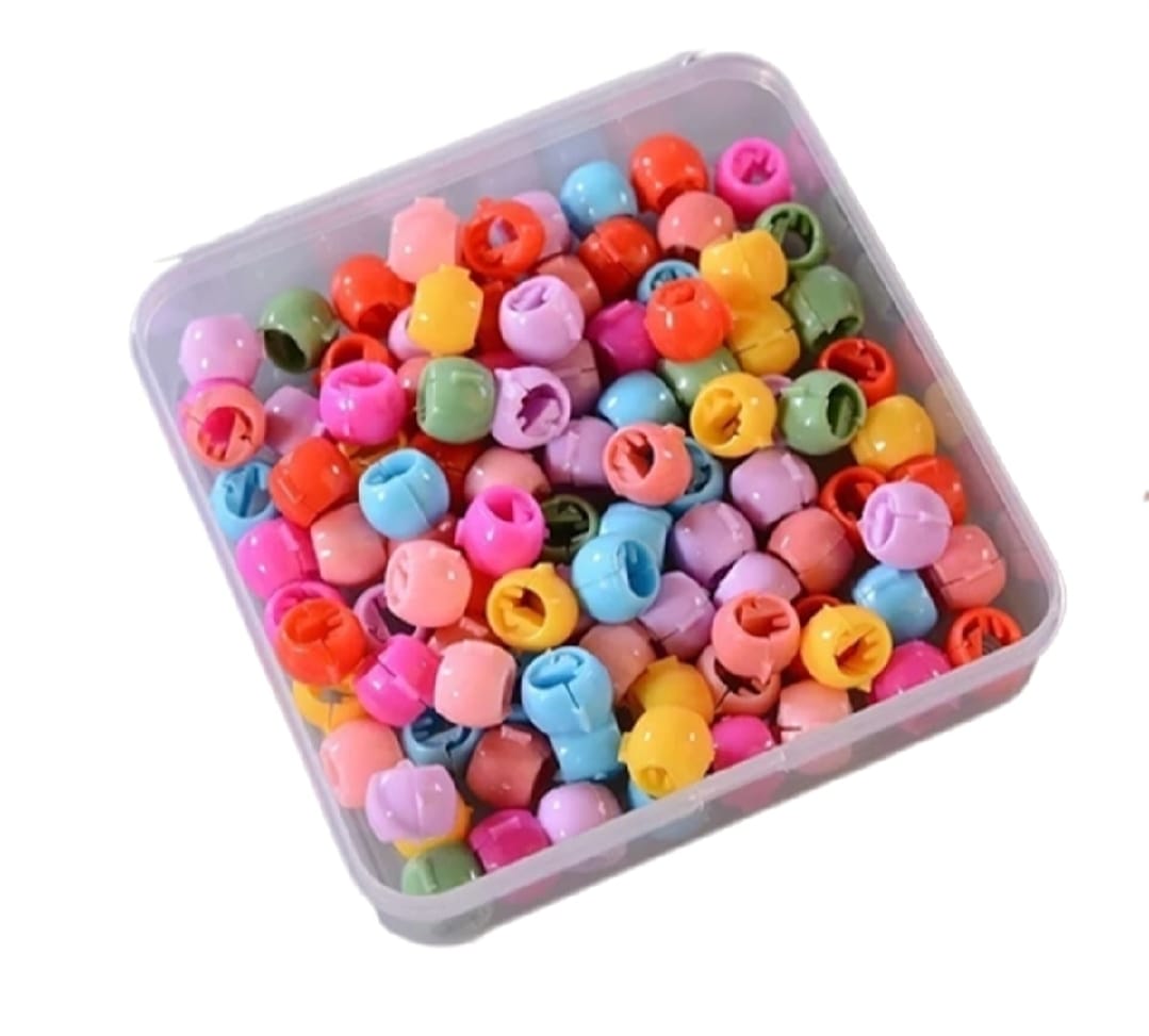 30 PCS Baby Girls Hairpins Cute Candy Color Mini Hair Clips & Hair Braids Beads Set (Random Color) Pic 4