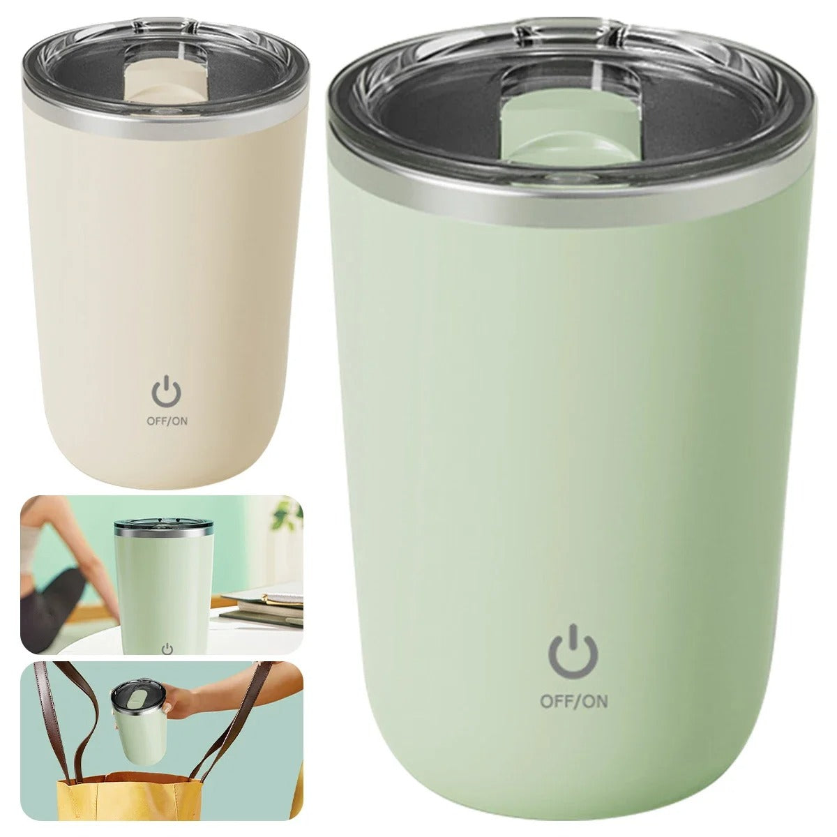 350ml Stainless Steel Automatic Self Stirring Mug Coffee Milk For Home Office And Travel Pic 4