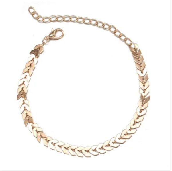Antique Arrow Anklets For Women Barefoot Chain Pic 3