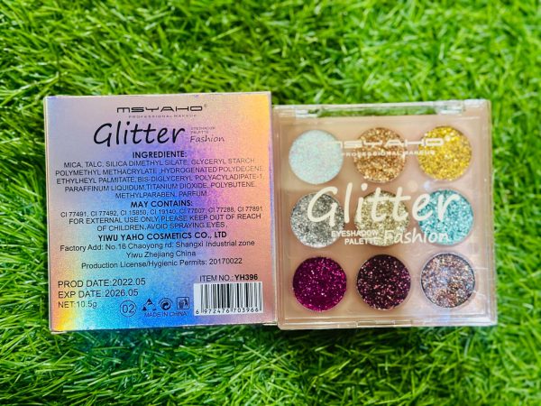 Glitter Butter Sparkle Eyeshadow Palette 9 In 1 Kit For Eye Makeup Pic 8