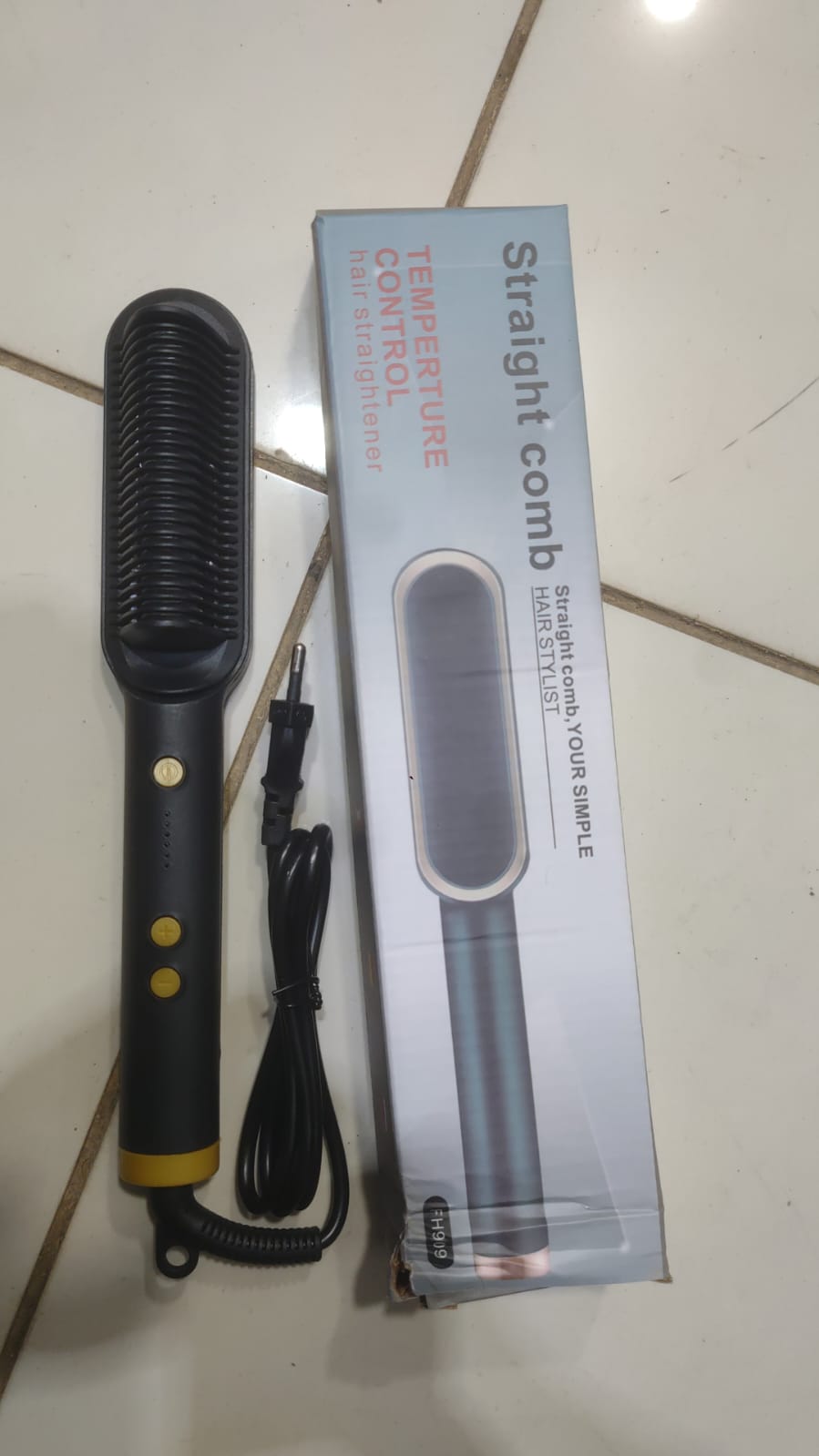Hair Straightening Brush 2‑in‑1 Straightener and Curler | Heating Styling Comb | Quick 3‑Minute Styling Pic 4