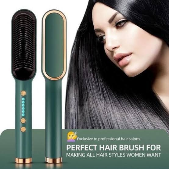 Hqt-909b Electric Professional Hair Straightening Brush Pic 3