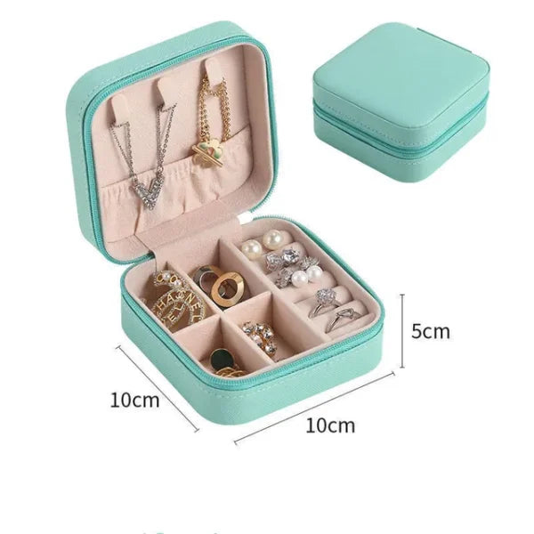 Jewelry Storage Box Leather Earrings Ring Box Cosmetics Pic 2
