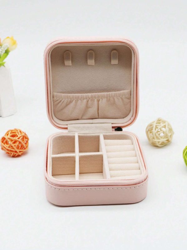Jewelry Storage Box Leather Earrings Ring Box Cosmetics Pic 5
