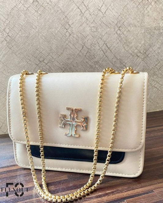 Ladies Hand Bag Chic Beige Shoulder Bag | Flex-7 Cross Body Bag