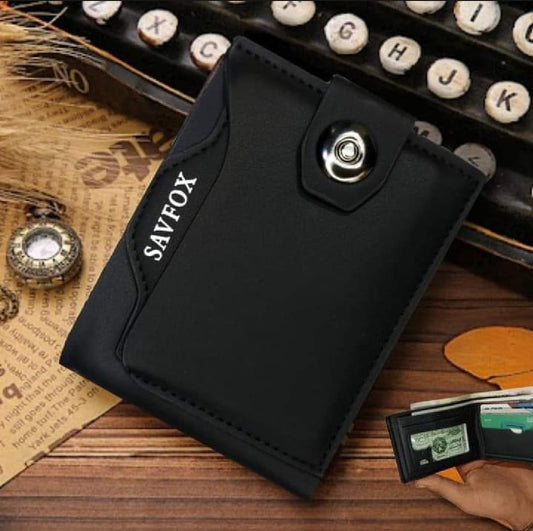 Leather Outlet Pocket Wallet for Men - Stylish Wallets For Men - BLACK