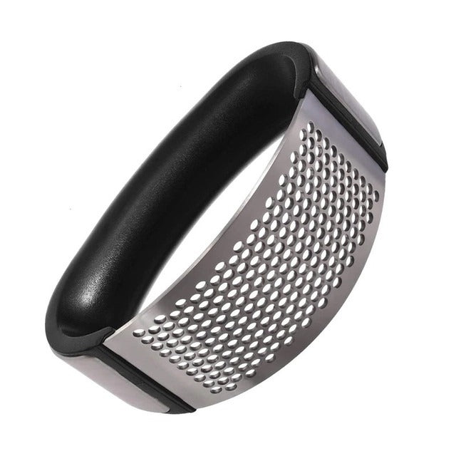 Manual Garlic Press Rocker with Handle – Stainless Steel Garlic Crusher pic 8