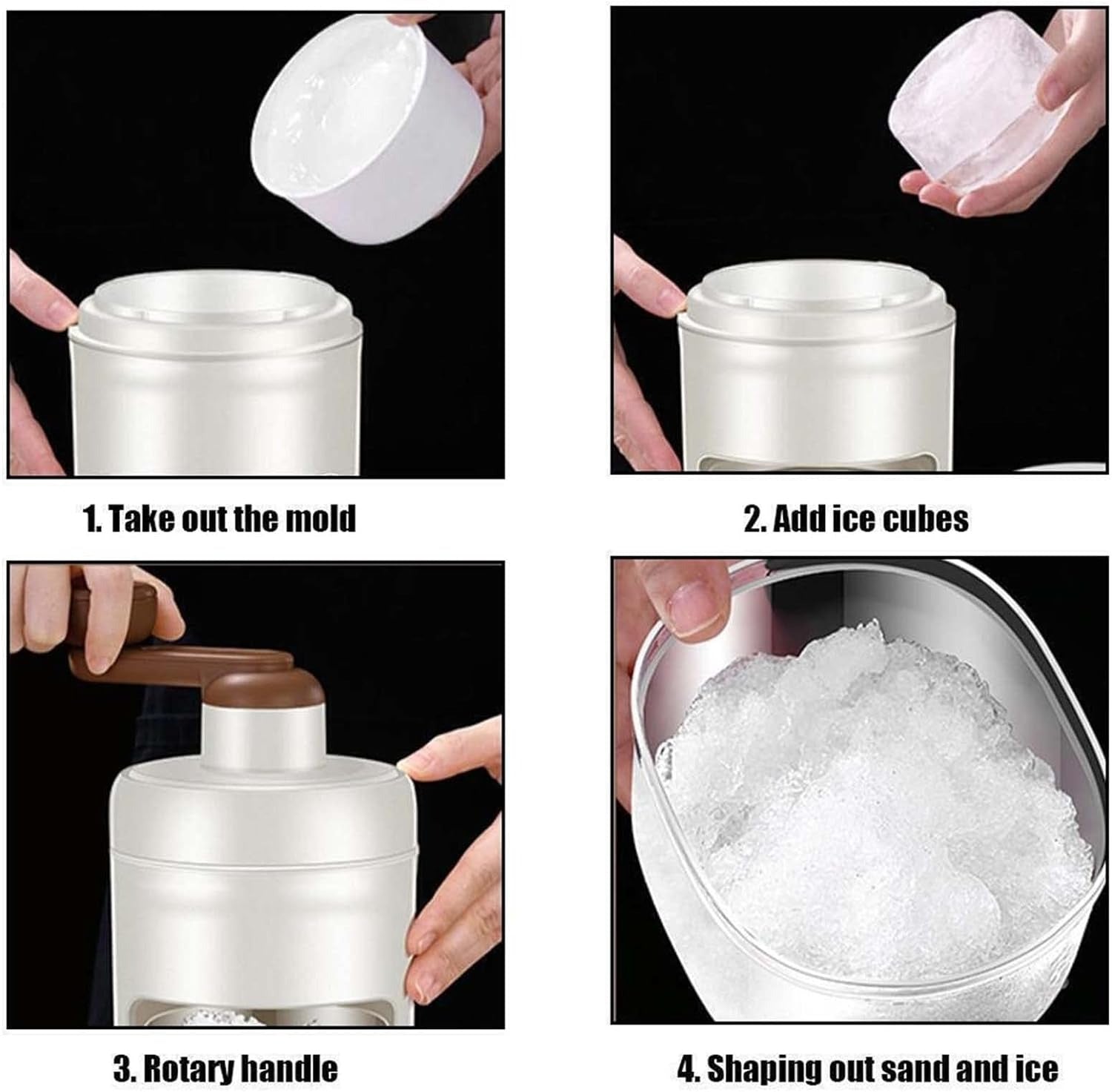 Manual Ice Shaver Crusher For Home And Kitchen Use Pic 3