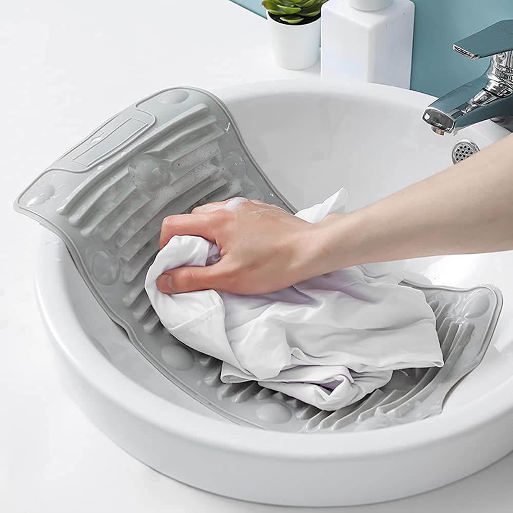 Multipurpose Rollable Foldable Portable Silicone Washing Cleaning Laundry Pad Pic 1