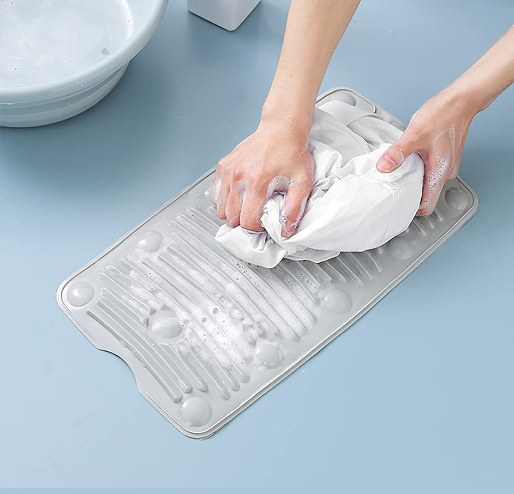 Multipurpose Rollable Foldable Portable Silicone Washing Cleaning Laundry Pad Pic 3
