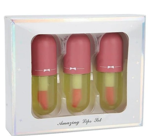 New Lip Gloss Capsule Lip Plumper Oil Shiny -Pic 4