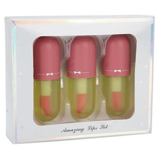 New Lip Gloss Capsule Lip Plumper Oil Shiny -Pic 5