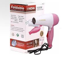 Nova Hair Dryer NV 1290 Quick Dry Foldable Hair Dryer | Fast Heat Compact Travel Dryer Pic 4