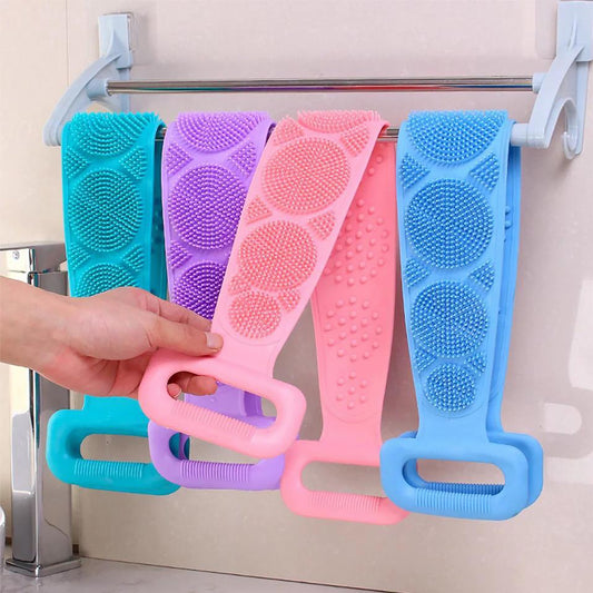 Silicone Bath Body Brush Soft Rubbing Exfoliating Massage For Back Cleaning High Quality Bathroom Accessories Pic 1