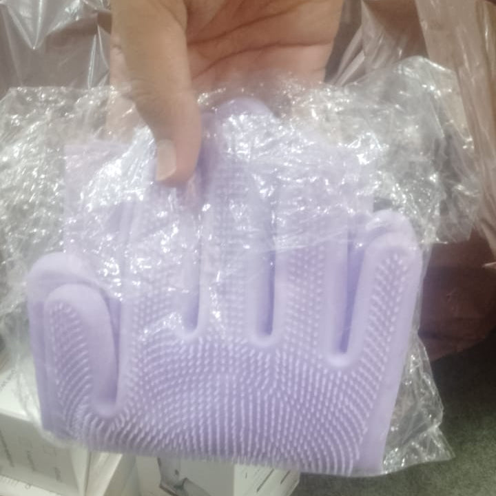 Silicone Dishwashing Gloves Easy Cleaning Pic 2