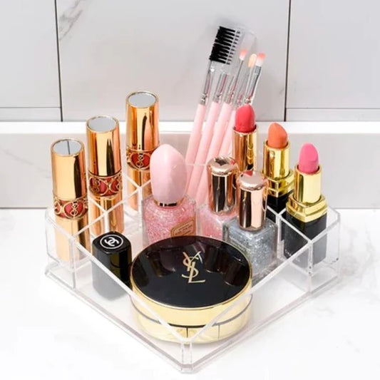 Lipstick Case, 8 Grid Acrylic Storage Box, Cosmetic Display Stand