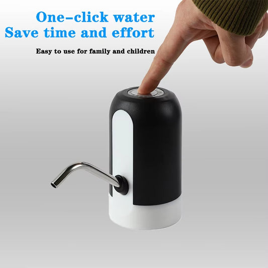 USB Rechargeable Automatic Water Bottle Pump  Dispenser with One-Touch Switch Pic 1