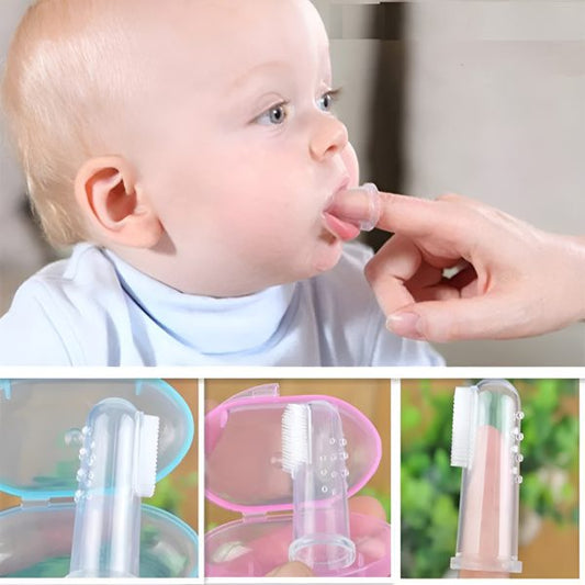 "Baby Finger Toothbrush Silicon Toothbrush+box Children Teeth Clear Soft Silicone Infant Tooth Brush Rubber Cleaning Baby Brush "