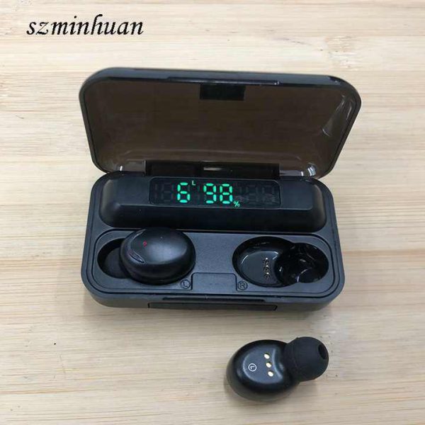 F9 Tws Wireless Earphones Powerbank Power Lcd Display F9 Earbuds Wireless Headphones