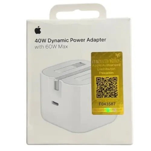 iPhone 3 Pin 40W Fast Charger | USB-C PD Power Adapter (Quality AA) Pic 1