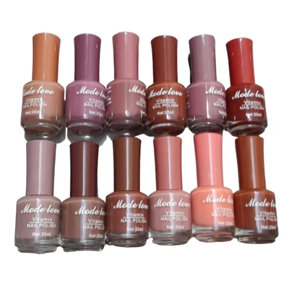 Pack Of 12 Mode Love Nail Polish