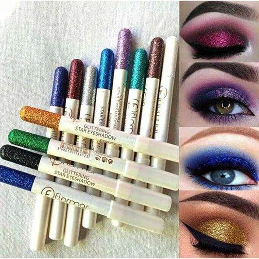 (pack Of 12) Pencils Flormor Waterproof Glitter Eyeshadow Pencil