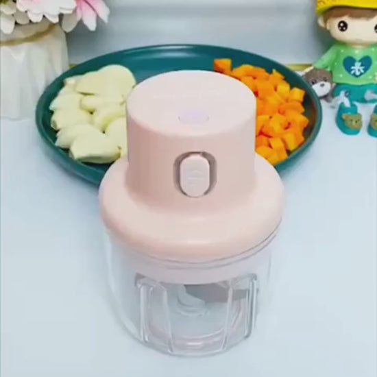 Electric Mini Grinder Food Chopper (250ml) Single Bowl Video