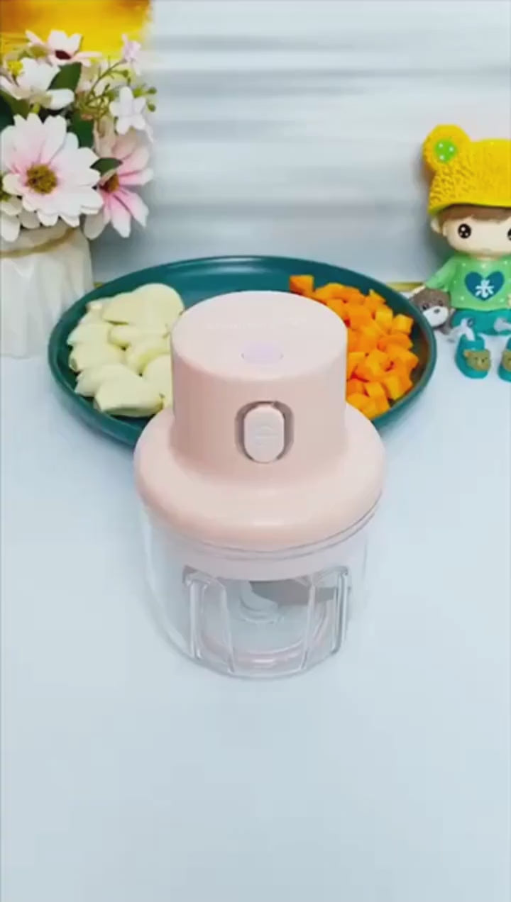 Electric Mini Grinder Food Chopper (250ml) Single Bowl Video