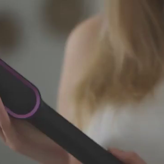 Hair Straightening Brush 2‑in‑1 Straightener and Curler | Heating Styling Comb | Quick 3‑Minute Styling Video