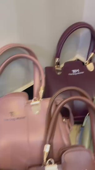 3 Pieces Ladies Handbag Elegant Design Premium Quality Smooth Finish Easy Carry Video
