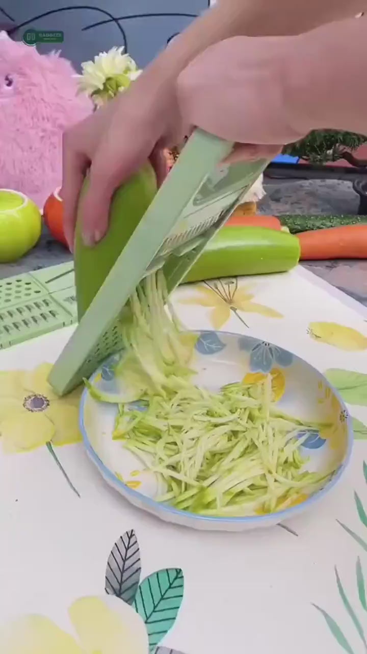 5-in-1 Multi-Functional Vegetable Slicer & Grater Video