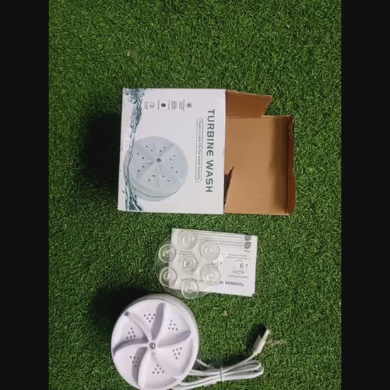 Portable USB Travel Turbo Mini Washer Machine Video
