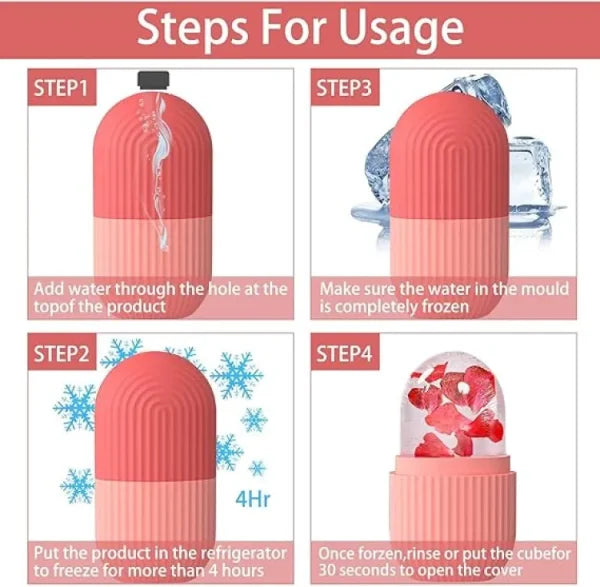 Face Facial Ice Roller | Frozen Facial Reusable Ice Face Roller Skincare Tool