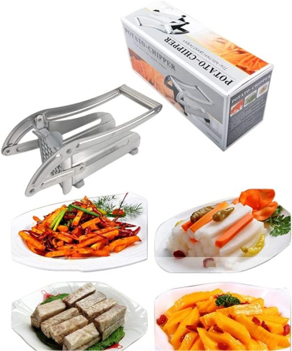 Stainless Steel Potato Chipper French Fries Cutting Machine For Carrot Cucumber Slicer Cutter Shredder